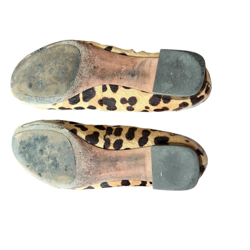 Tory Burch Leopard Print Gigi Coconut Pump size 7 animal print flats with logo - Picture 9 of 9